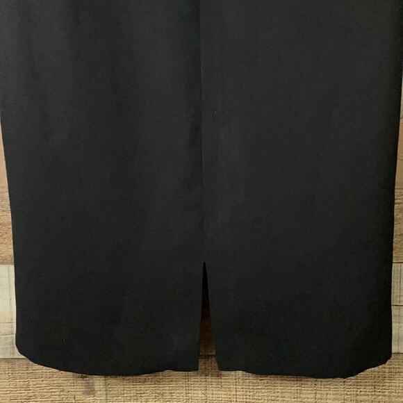 Badgley Mischka Black Sequin V-Neck Short Sleeve Shift Dress SZ 12 - Picture 8 of 9